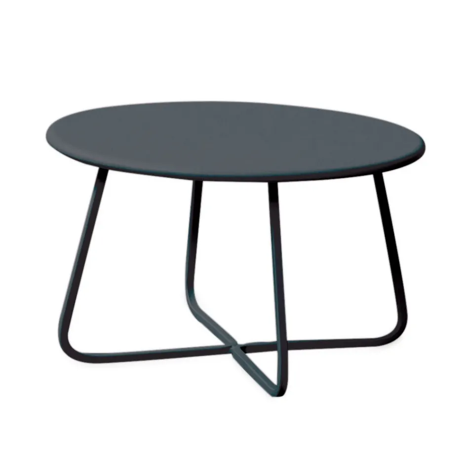طاولة قهوة للحديقة مصنوعة من الفولاذ المجلفن في إيطاليا - بريين Viadurini