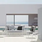 طاولة قهوة للحديقة مصنوعة من الفولاذ المجلفن في إيطاليا - بريين Viadurini