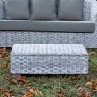 طاولة قهوة للحديقة مصنوعة من الألياف الطبيعية من Kubù - Isildur Viadurini