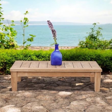 طاولة قهوة للحديقة من خشب الساج الطبيعي - أرتيس Viadurini