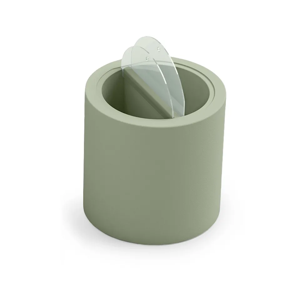 طاولة قهوة للحديقة مصنوعة من البولي إيثيلين مع حاوية، صنعت في إيطاليا - ستراكو Viadurini