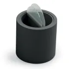 طاولة قهوة للحديقة مصنوعة من البولي إيثيلين مع حاوية، صنعت في إيطاليا - ستراكو Viadurini