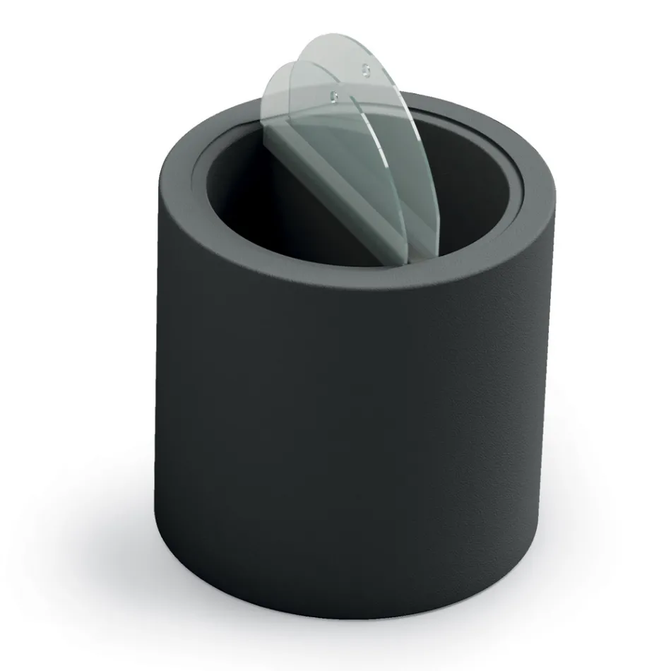 طاولة قهوة للحديقة مصنوعة من البولي إيثيلين مع حاوية، صنعت في إيطاليا - ستراكو Viadurini