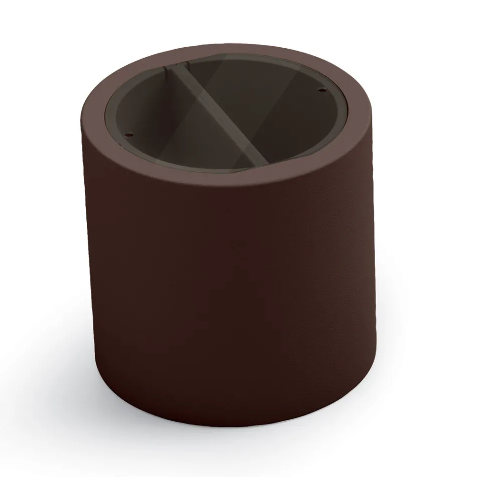 طاولة قهوة للحديقة مصنوعة من البولي إيثيلين مع حاوية، صنعت في إيطاليا - ستراكو Viadurini