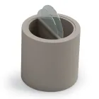 طاولة قهوة للحديقة مصنوعة من البولي إيثيلين مع حاوية، صنعت في إيطاليا - ستراكو Viadurini