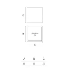 طاولة قهوة حديقة مشرقة من البولي إيثيلين الأبيض صنع في إيطاليا - Derti Viadurini