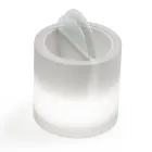 طاولة قهوة حديقة مشرقة من البولي إيثيلين الأبيض صنع في إيطاليا - تريك Viadurini