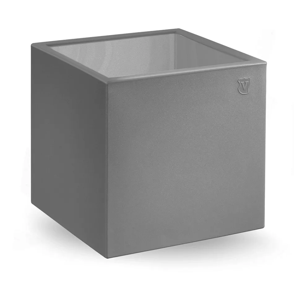 طاولة قهوة مربعة للحديقة مصنوعة من البولي إيثيلين الملون، صنعت في إيطاليا - نومي Viadurini