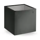 طاولة قهوة مربعة للحديقة مصنوعة من البولي إيثيلين الملون، صنعت في إيطاليا - نومي Viadurini