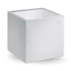 طاولة قهوة مربعة للحديقة مصنوعة من البولي إيثيلين الملون، صنعت في إيطاليا - نومي Viadurini