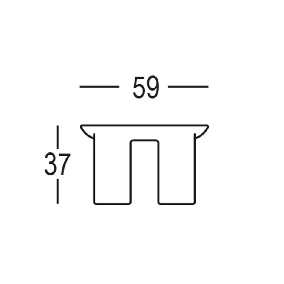 طاولة قهوة دائرية للحديقة مصنوعة من HPL والبولي إيثيلين، صنعت في إيطاليا - Freccia Viadurini