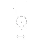 طاولة قهوة دائرية للحديقة مصنوعة من البولي إيثيلين الملون، صنعت في إيطاليا - نومي Viadurini