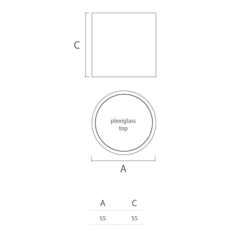 طاولة قهوة دائرية للحديقة مصنوعة من البولي إيثيلين الملون، صنعت في إيطاليا - نومي Viadurini