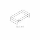 طاولة قهوة جسرية من زجاج شفاف للغاية، صنع في إيطاليا - تيفرانا Viadurini