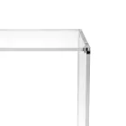 طاولة قهوة مع رف واحد من زجاج شبكي شفاف، صنع في إيطاليا - مولان Viadurini