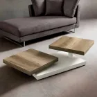 طاولة قهوة ذات أسطح دوارة من HPL، صنع في إيطاليا، بريشس - باريس Viadurini