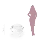 طاولة قهوة بسطح وقاعدة من زجاج شبكي، صنع في إيطاليا - برينتو Viadurini