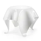 طاولة قهوة بسطح وقاعدة من زجاج شبكي، صنع في إيطاليا - برينتو Viadurini