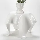 طاولة قهوة بسطح وقاعدة من زجاج شبكي، صنع في إيطاليا - برينتو Viadurini