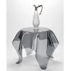 طاولة قهوة بسطح وقاعدة من زجاج شبكي، صنع في إيطاليا - برينتو Viadurini