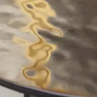 طاولة قهوة ذات سطح زجاجي وقاعدة معدنية صنع في إيطاليا - باتولا Viadurini