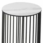 طاولة قهوة ذات سطح سيراميك دائري، صنع في إيطاليا - مونتيبيانكو Viadurini