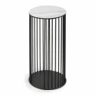 طاولة قهوة ذات سطح سيراميك دائري، صنع في إيطاليا - مونتيبيانكو Viadurini