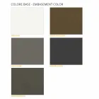 طاولة قهوة ذات سطح دائري من ألواح HPL مغلفة، صنع في إيطاليا - مينا Viadurini