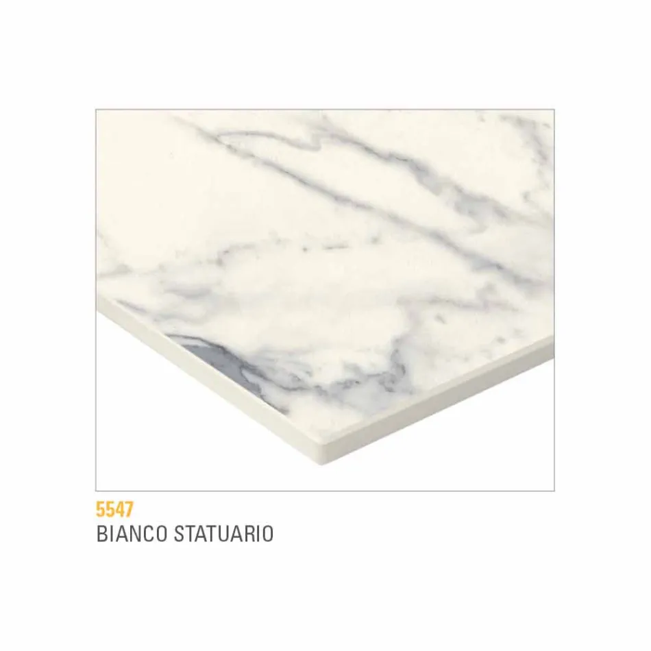 طاولة قهوة ذات سطح دائري من ألواح HPL مغلفة، صنع في إيطاليا - مينا Viadurini