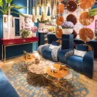 طاولة قهوة بسطح دائري من الزجاج والخشب، صنع في إيطاليا - بافيرا Viadurini