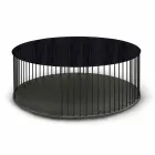 طاولة قهوة ذات سطح خشبي دائري، صنع في إيطاليا - مونتيبيانكو Viadurini