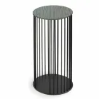 طاولة قهوة ذات سطح خشبي دائري، صنع في إيطاليا - مونتيبيانكو Viadurini