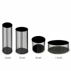 طاولة قهوة ذات سطح خشبي دائري، صنع في إيطاليا - مونتيبيانكو Viadurini