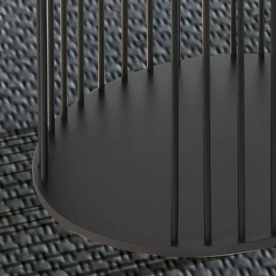 طاولة قهوة ذات سطح خشبي دائري، صنع في إيطاليا - مونتيبيانكو Viadurini