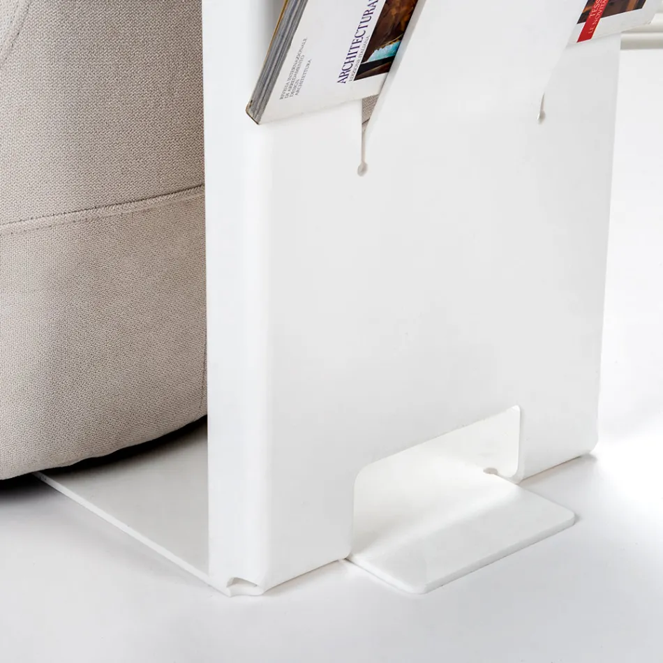 طاولة قهوة مع رف مجلات من زجاج شبكي، صنع في إيطاليا - بيل Viadurini