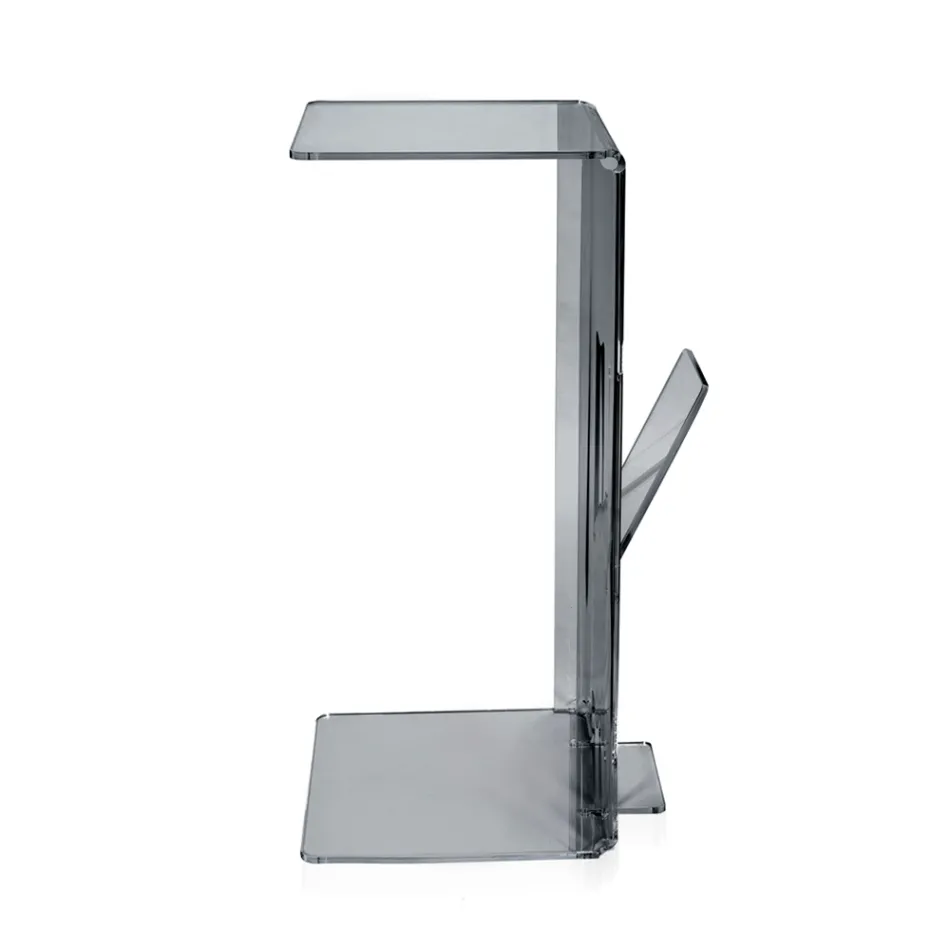 طاولة قهوة مع رف مجلات من زجاج شبكي، صنع في إيطاليا - بيل Viadurini