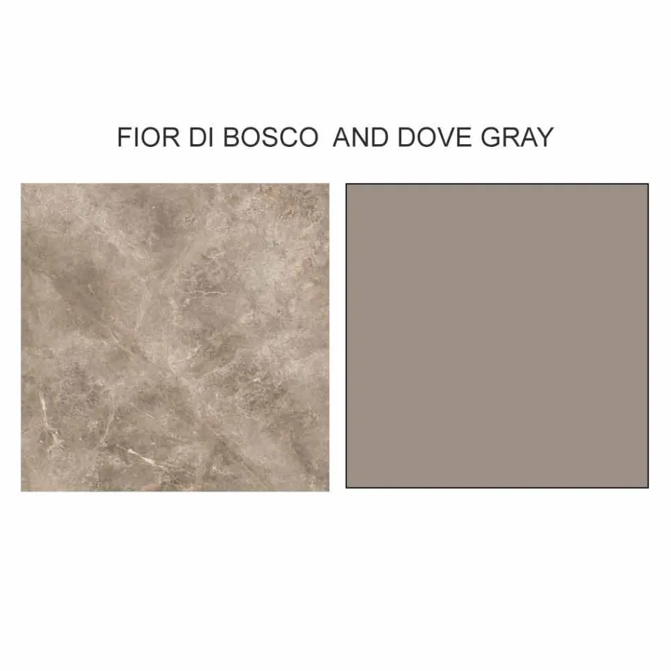 طاولة قهوة بتصميم مميز مع سطحين دائريين من جريس، صنع في إيطاليا - ستوكهولم Viadurini