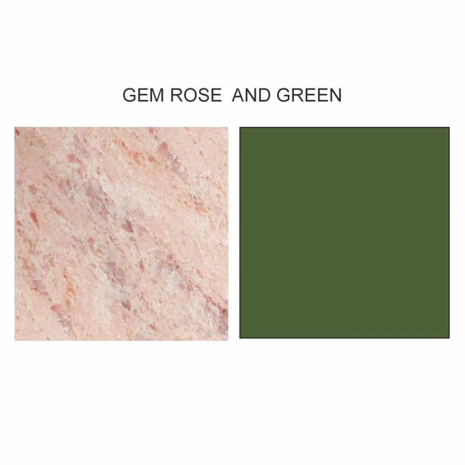 طاولة قهوة بتصميم مميز مع سطحين دائريين من جريس، صنع في إيطاليا - ستوكهولم Viadurini