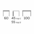 طاولة قهوة بتصميم مميز مع سطحين دائريين من جريس، صنع في إيطاليا - ستوكهولم Viadurini