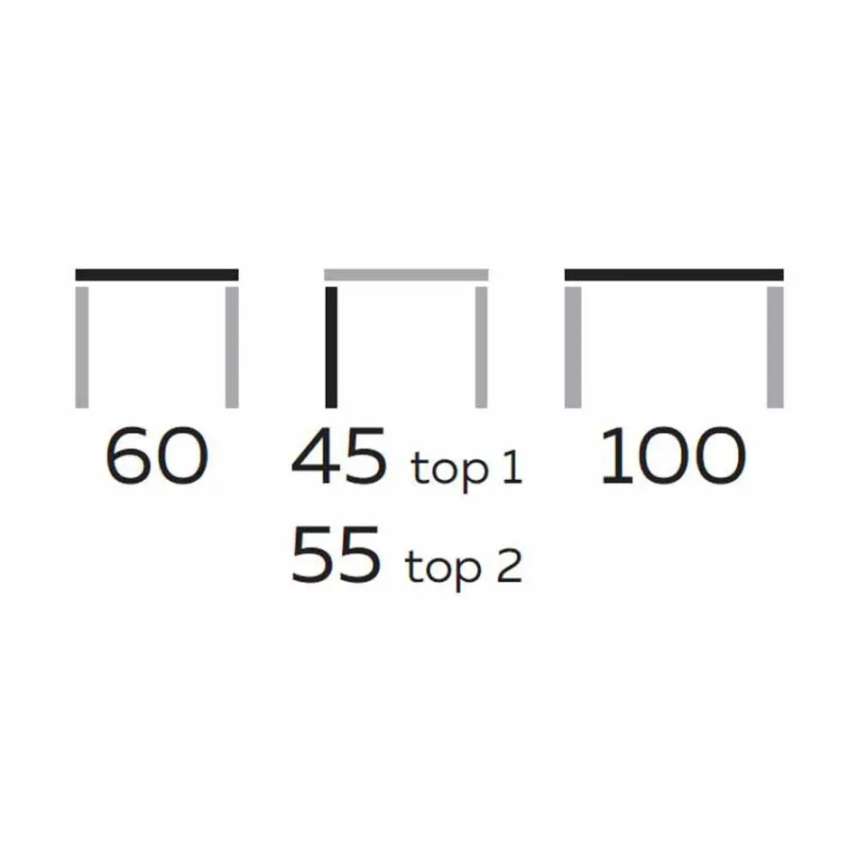 طاولة قهوة بتصميم مميز مع سطحين دائريين من جريس، صنع في إيطاليا - ستوكهولم Viadurini