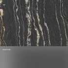 طاولة قهوة بتصميم رخامي مع قاعدة زجاجية، صنع في إيطاليا - مولينو Viadurini