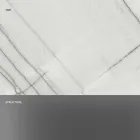 طاولة قهوة بتصميم رخامي مع قاعدة زجاجية، صنع في إيطاليا - مولينو Viadurini