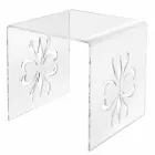 طاولة قهوة بتصميم مانداس من زجاج شبكي شفاف Viadurini