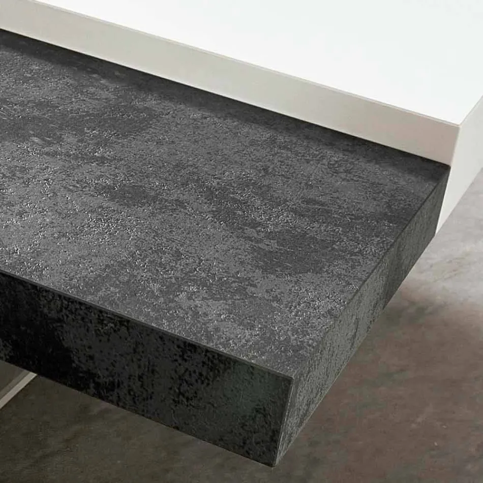 طاولة قهوة فينيكس بأرجل شفافة مصنوعة في إيطاليا - جاستن Viadurini