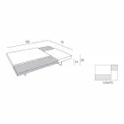 طاولة قهوة فينيكس بأرجل شفافة مصنوعة في إيطاليا - جاستن Viadurini