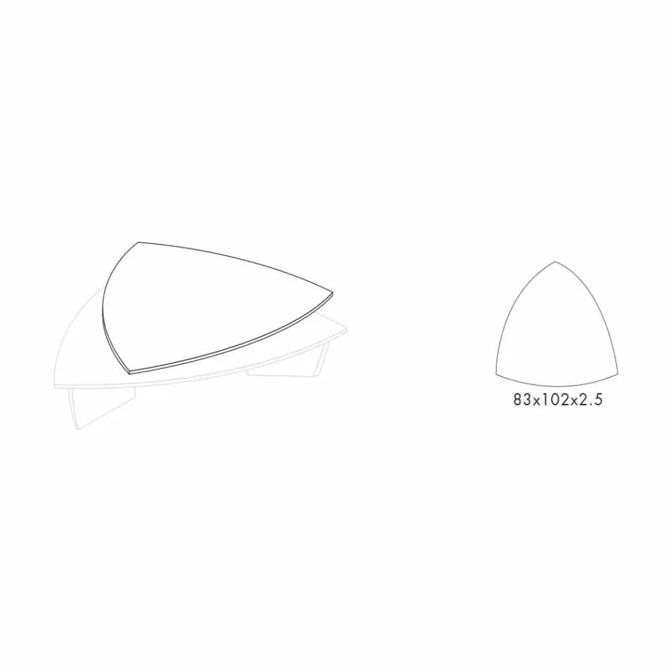 طاولة قهوة من خشب إم دي إف مطلي بطبقة علوية دوارة، صنع في إيطاليا - ليزا Viadurini