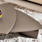 طاولة قهوة من خشب إم دي إف مطلي بطبقة علوية دوارة، صنع في إيطاليا - ليزا Viadurini