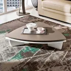 طاولة قهوة من خشب إم دي إف مطلي بطبقة علوية دوارة، صنع في إيطاليا - ليزا Viadurini