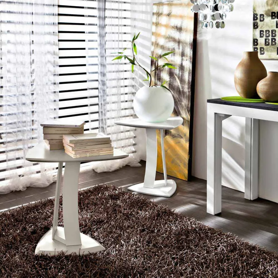 طاولة قهوة من خشب إم دي إف مطلي، صنع في إيطاليا، عالية الجودة - ليزا Viadurini