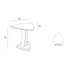 طاولة قهوة من خشب إم دي إف مطلي، صنع في إيطاليا، عالية الجودة - ليزا Viadurini